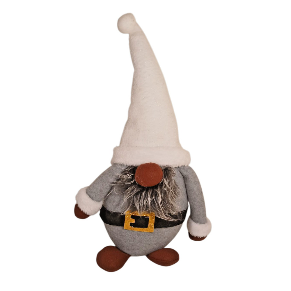 Christmas Gnome Decoration Plush Doll Nordic Santa‎ Elf Gray White Beard Holiday